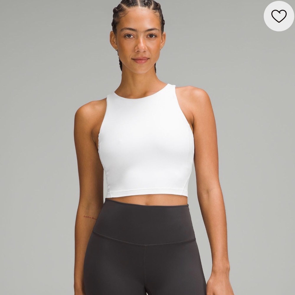 Lululemon Women's Align High Neck White Sports Bra